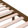 Rám postele medově hnědý masivní dřevo 75x190cm malé jednolůžko 814782