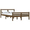 Rám postele medově hnědý masivní dřevo 150 x 200 cm King Size 814827