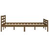 Rám postele medově hnědý masivní dřevo 150 x 200 cm King Size 814827