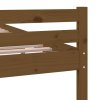 Rám postele medově hnědý masivní dřevo 150 x 200 cm King Size 814827