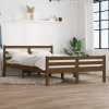 Rám postele medově hnědý masivní dřevo 150 x 200 cm King Size 814827