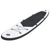 Nafukovací SUP paddleboard černo-bílý 92727