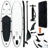 Nafukovací SUP paddleboard černo-bílý 92727