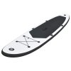 Nafukovací SUP paddleboard černo-bílý 92730