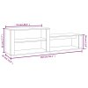 Botník bílý s vysokým leskem 150 x 35 x 45 cm kompozitní dřevo 816914
