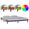 Rám postele s LED medový 120x190 cm Small Double masivní dřevo 820644