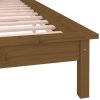 Rám postele s LED medový 120x190 cm Small Double masivní dřevo 820644