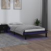 Rám postele s LED černý 75 x 190 cm Small Single masivní dřevo 820635