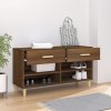 Botník hnědý dub 102 x 35 x 55 cm kompozitní dřevo 817569