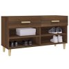 Botník hnědý dub 102 x 35 x 55 cm kompozitní dřevo 817569