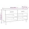 Botník hnědý dub 102 x 35 x 55 cm kompozitní dřevo 817569