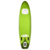 Nafukovací SUP paddleboard a příslušenství zelený 330x76x10 cm 93387