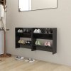 Nástěnné botníky 2 ks černé lesklé 60x18x60 cm kompozitní dřevo 806736