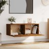 Nástěnná skříňka hnědý dub 100 x 36,5 x 35 cm kompozitní dřevo 817611