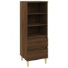 Skříň highboard hnědý dub 40 x 36 x 110 cm kompozitní dřevo 821243