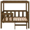 vidaXL Pelíšek pro psy medově hnědý 95,5x73,5x90 cm masivní borovice 822385
