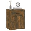 Noční stolek kouřový dub 50x36x60 cm kompozitní dřevo 816725