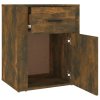Noční stolek kouřový dub 50x36x60 cm kompozitní dřevo 816725