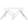 Bimini stříška se 2 oblouky bílá 180 x 130 x 110 cm 93124