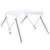 Bimini stříška se 2 oblouky bílá 180 x 130 x 110 cm 93124