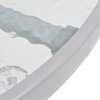 6dílný zahradní jídelní set ocel a textilen šedý 43785