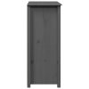 Skříň highboard šedá 83 x 41,5 x 100 cm masivní borové dřevo 823516