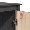 Skříň highboard šedá 83 x 41,5 x 100 cm masivní borové dřevo 823516