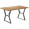 Jídelní stůl 140 x 80 x 76 cm masivní recyklované dřevo 247948