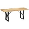 Lavice 110 cm masivní mangovníkové dřevo 247951