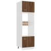 Skříňka na mikrovlnku hnědý dub 60x57x207 cm kompozitní dřevo 815605