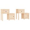 Noční stolky 2 ks 79,5 x 38 x 65,5 cm masivní borové dřevo 814540