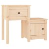 Noční stolky 2 ks 79,5 x 38 x 65,5 cm masivní borové dřevo 814540