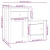 Noční stolky 2 ks 79,5 x 38 x 65,5 cm masivní borové dřevo 814540
