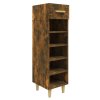 Botník kouřový dub 60 x 35 x 105 cm kompozitní dřevo 817561