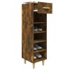 Botník kouřový dub 60 x 35 x 105 cm kompozitní dřevo 817561