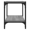 TV skříňka šedá sonoma 40x33x41 cm kompozitní dřevo a ocel 819305