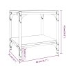 TV skříňka šedá sonoma 40x33x41 cm kompozitní dřevo a ocel 819305