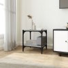 TV skříňka šedá sonoma 40x33x41 cm kompozitní dřevo a ocel 819305