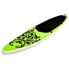 Nafukovací SUP paddleboard s příslušenstvím 366x76x15 cm zelený 92742