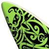 Nafukovací SUP paddleboard s příslušenstvím 366x76x15 cm zelený 92742