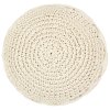 Ručně vyrobený sedací puf macrame 45 x 30 cm bavlna 248090