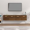 Nástěnné skříňky 2 ks hnědý dub 80x35x36,5 cm kompozitní dřevo 3115651