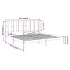 Rám postele černý masivní borovice 200 x 200 cm 3105624