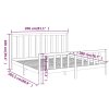 Postel bez matrace bílá 200 x 200 cm masivní borovice 3106724