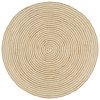 Ručně vyrobený koberec z juty spirálový design bílý 90 cm 133716