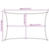 Stínící plachta 160 g/m² antracitová 3,5 x 5 m HDPE 311077