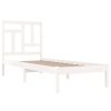 Postel bez matrace bílá 90 x 200 cm masivní borovice 3104529