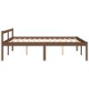 Postel pro seniory medově hnědá 150 x 200 cm King Size borovice 810622