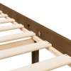Postel pro seniory medově hnědá 150 x 200 cm King Size borovice 810622