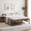 Postel pro seniory medově hnědá 150 x 200 cm King Size borovice 810622